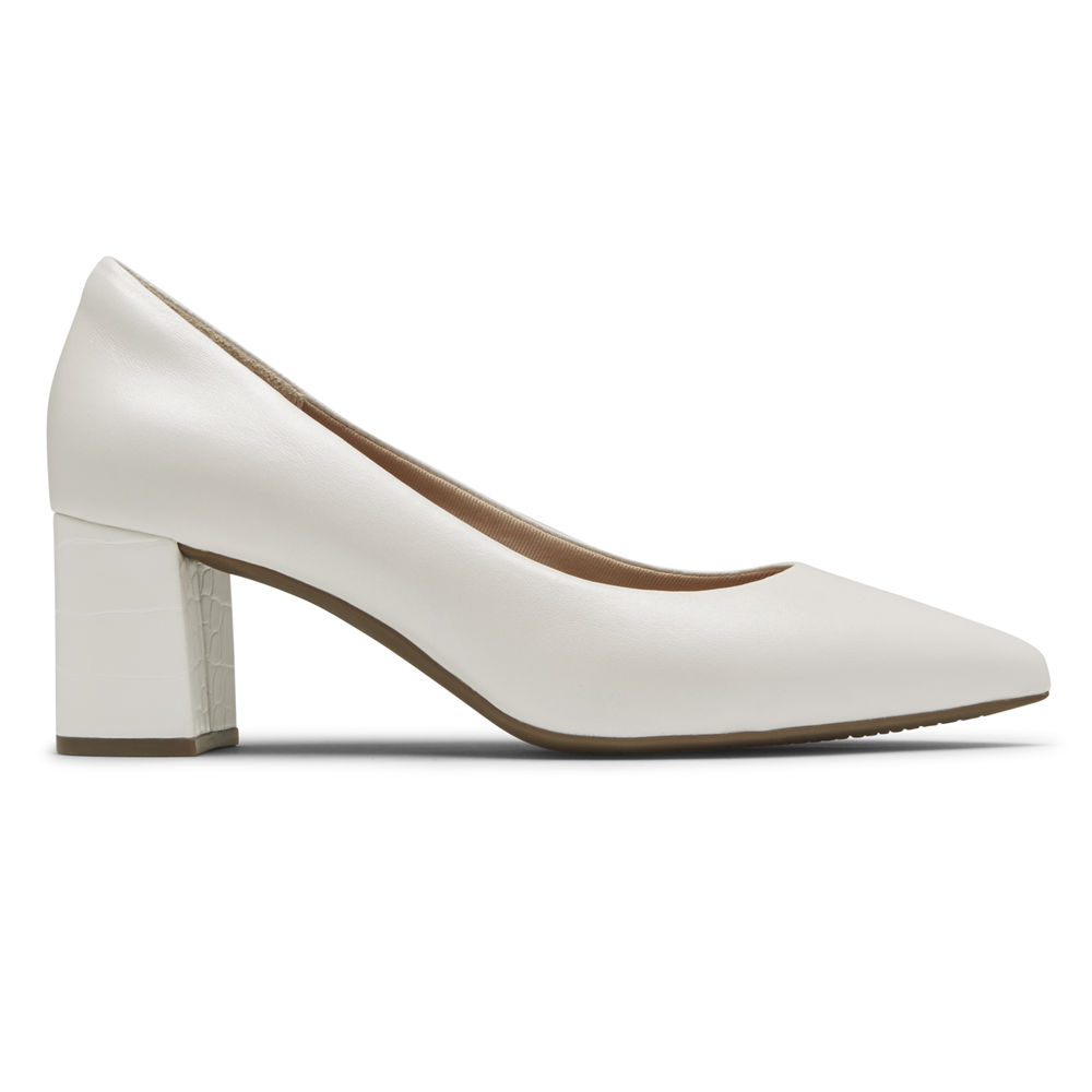 Rockport Singapore Womens Heels - Total Motion Salima White - ON8146053